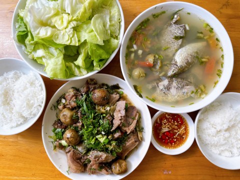 Người Miền Trung Om Vịt, Nấu Canh Chua Cá Kình Với Sấu Bắc Cuối Mùa