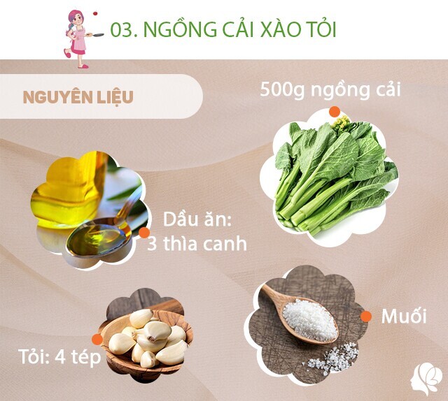 Hôm nay nấu gì: Bữa tối 5 món vừa ngon lại dễ nấu